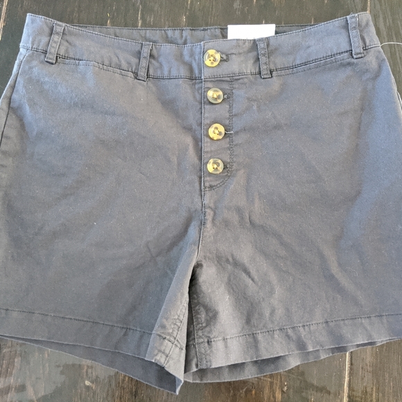 Highwaisted Button Fly Shorts - Picture 1 of 4
